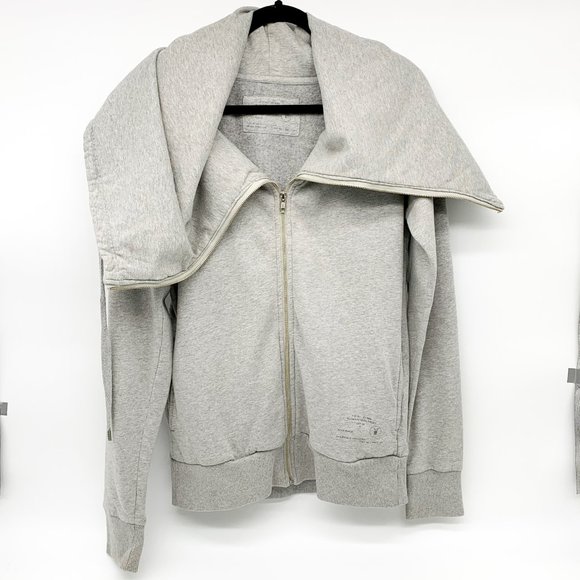 All Saints Sweaters - ALLSAINTS Men's Odin Zipper Funnel Sweater Grey